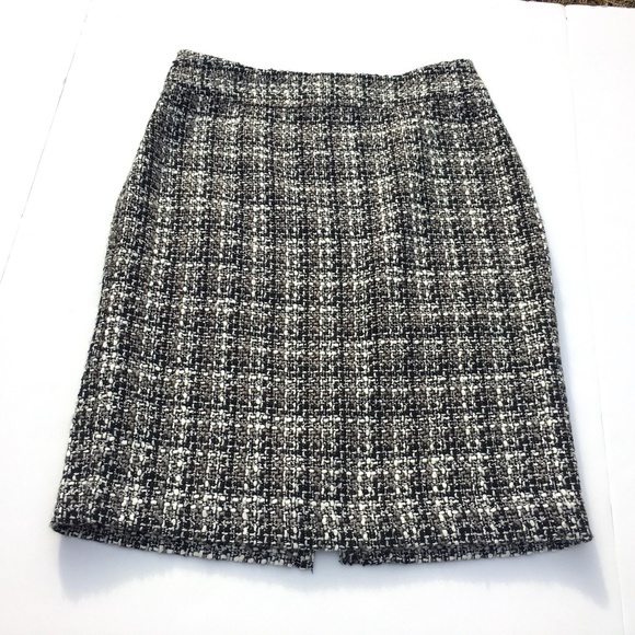 Banana Republic Nubby Wool Tweed Pencil Skirt sz 4 - Picture 3 of 12